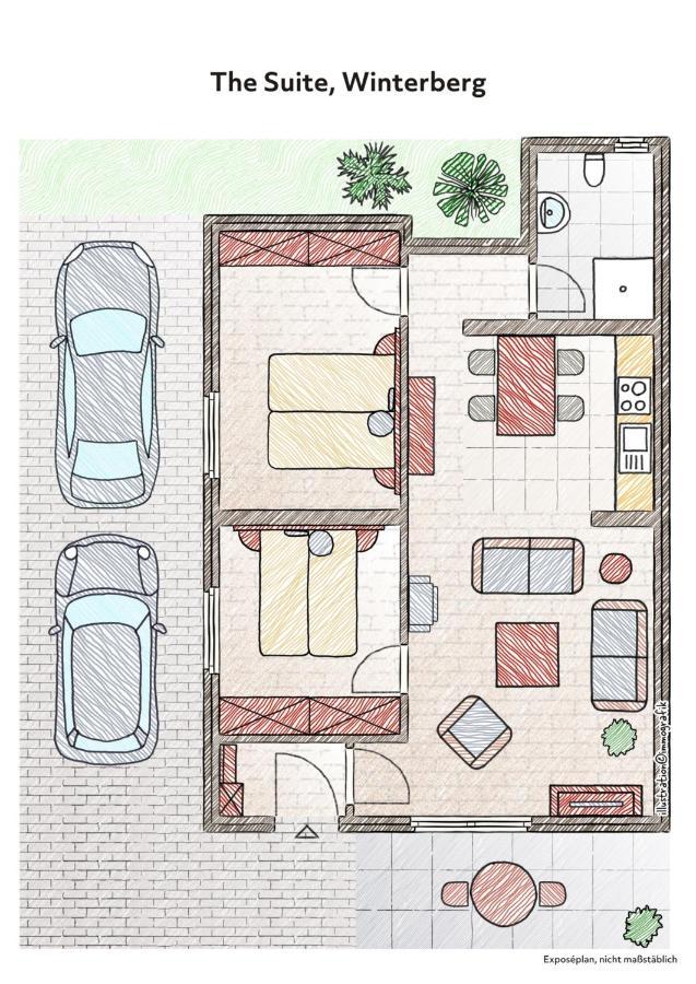 The Suite Winterberg Deluxe - Exklusive Ausstattung, Bestlage Zwischen Skikarussell Und Marktplatz, Eigener Garten, Ski- Und Fahrradraum, Ruhige Suedausrichtung, Wlan, Hundefreundlich Exteriör bild